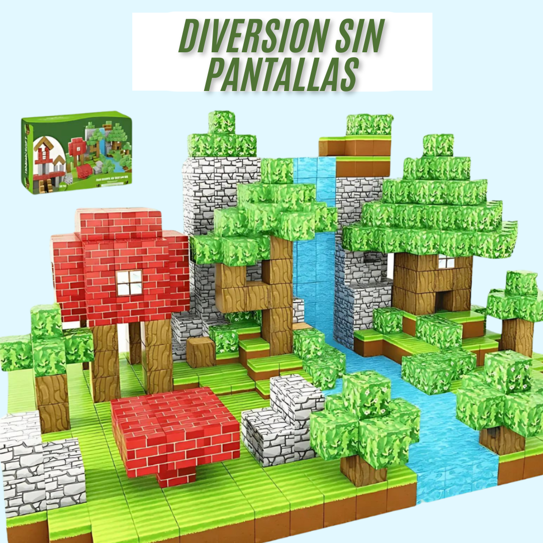 CUBOS MAGNETICOS DE CONSTRUCCION 54PCS