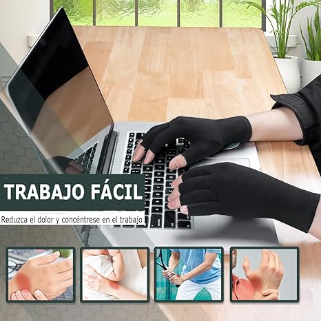GUANTES DE COMPRESION PARA EL ALIVIO  DEL ARTRITIS,  GUANTE CON CORREA AJUSTABLE